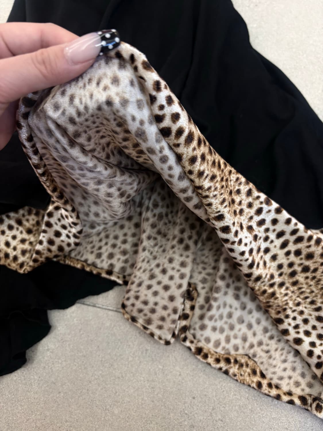 호피 언발 슬리브원피스 상품이미지6