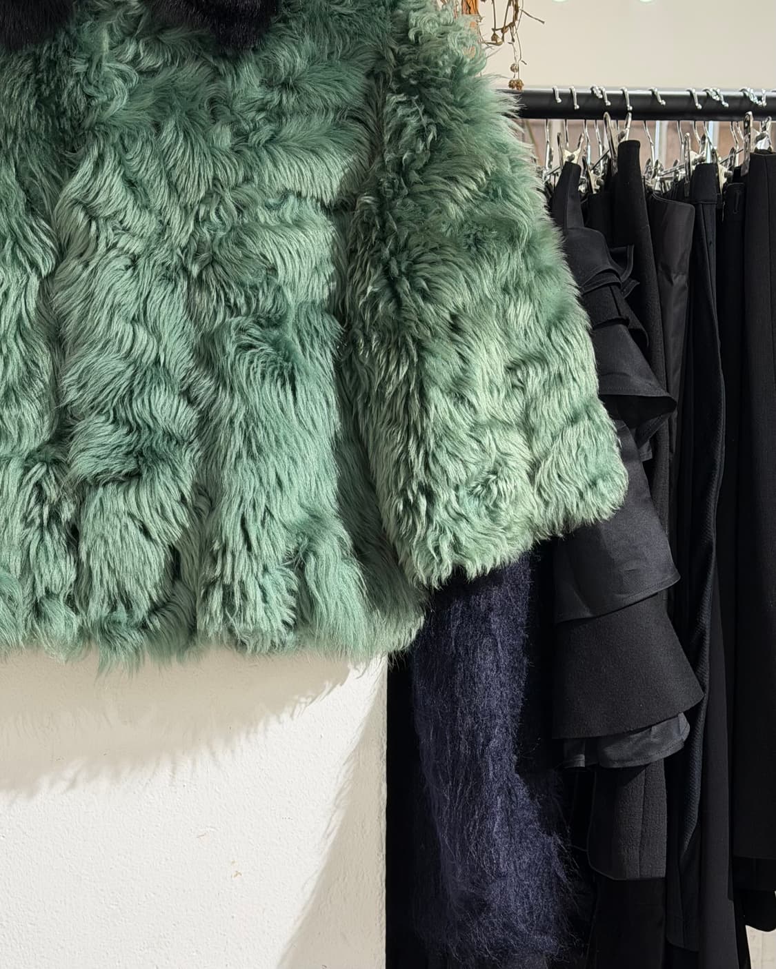 마르니 그린 윈터 에디션 2012 리얼퍼 램 시어링 퍼 자켓 상품이미지6