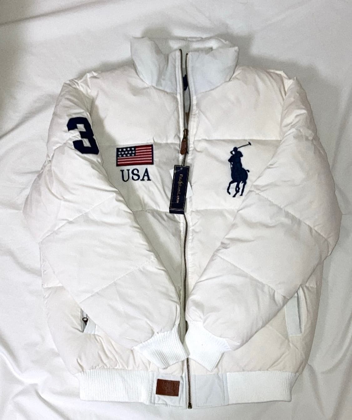 (유일매물) 폴로 빅포니 성조기 패딩 상품이미지1
