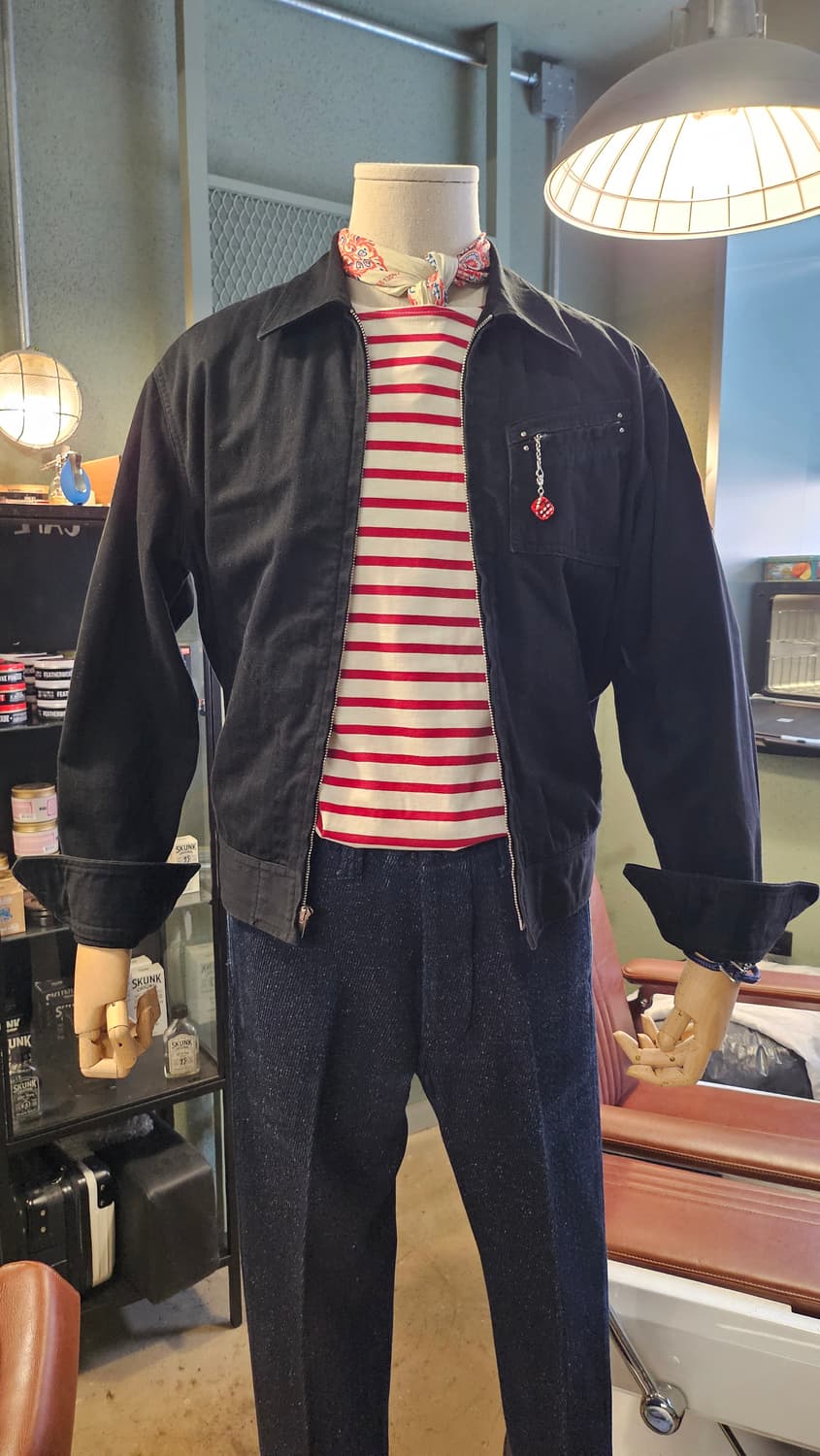 Buco Herringbone Zip up Work Jacket 상품이미지1