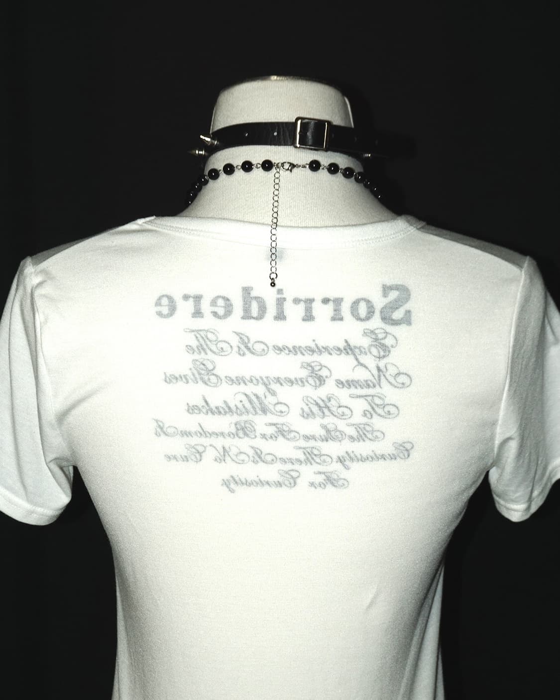 (sorridere) rhinestone loose t  상품이미지7