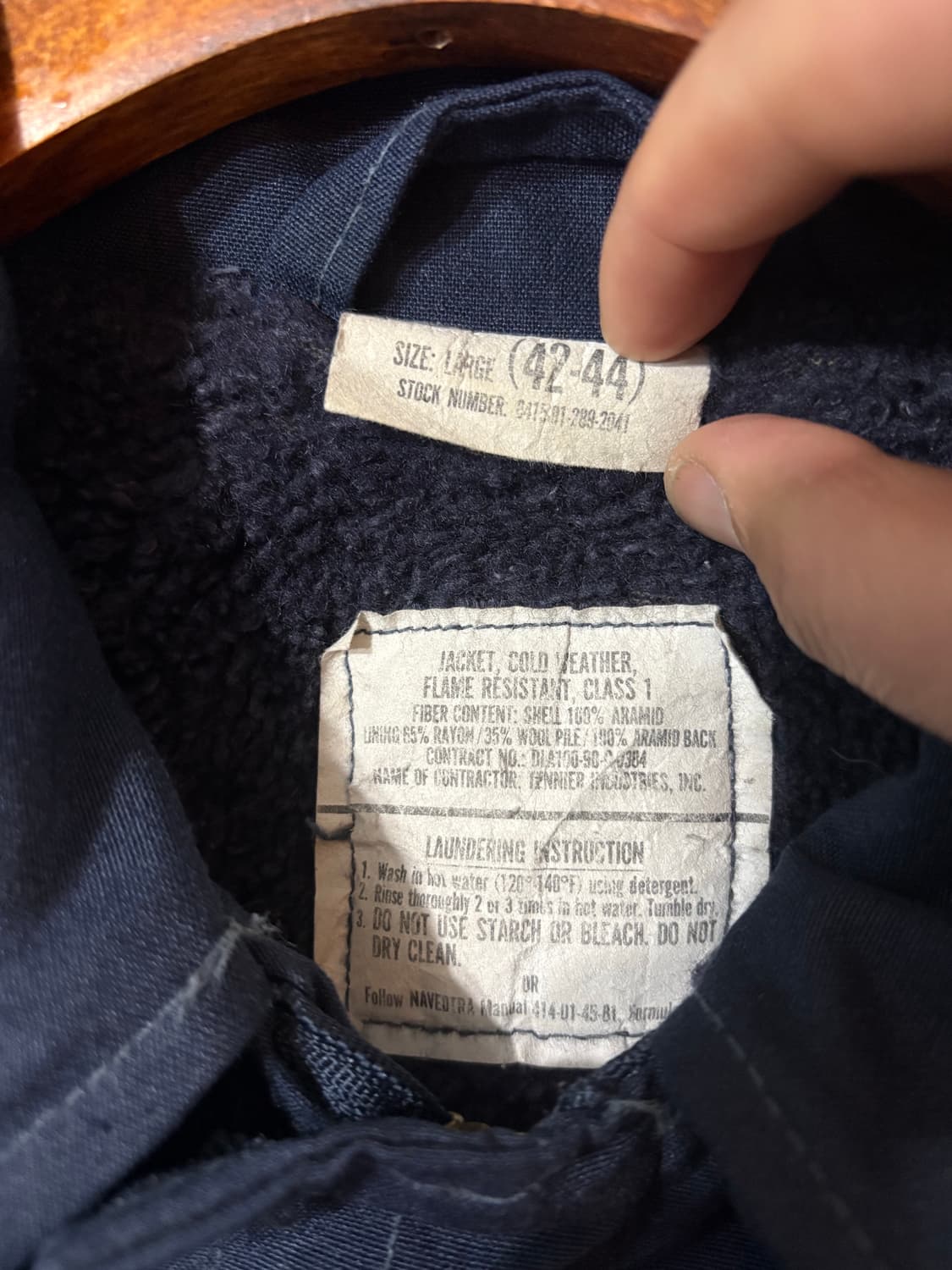 90's U.S Navy A-2 Deck Jacket. 상품이미지6