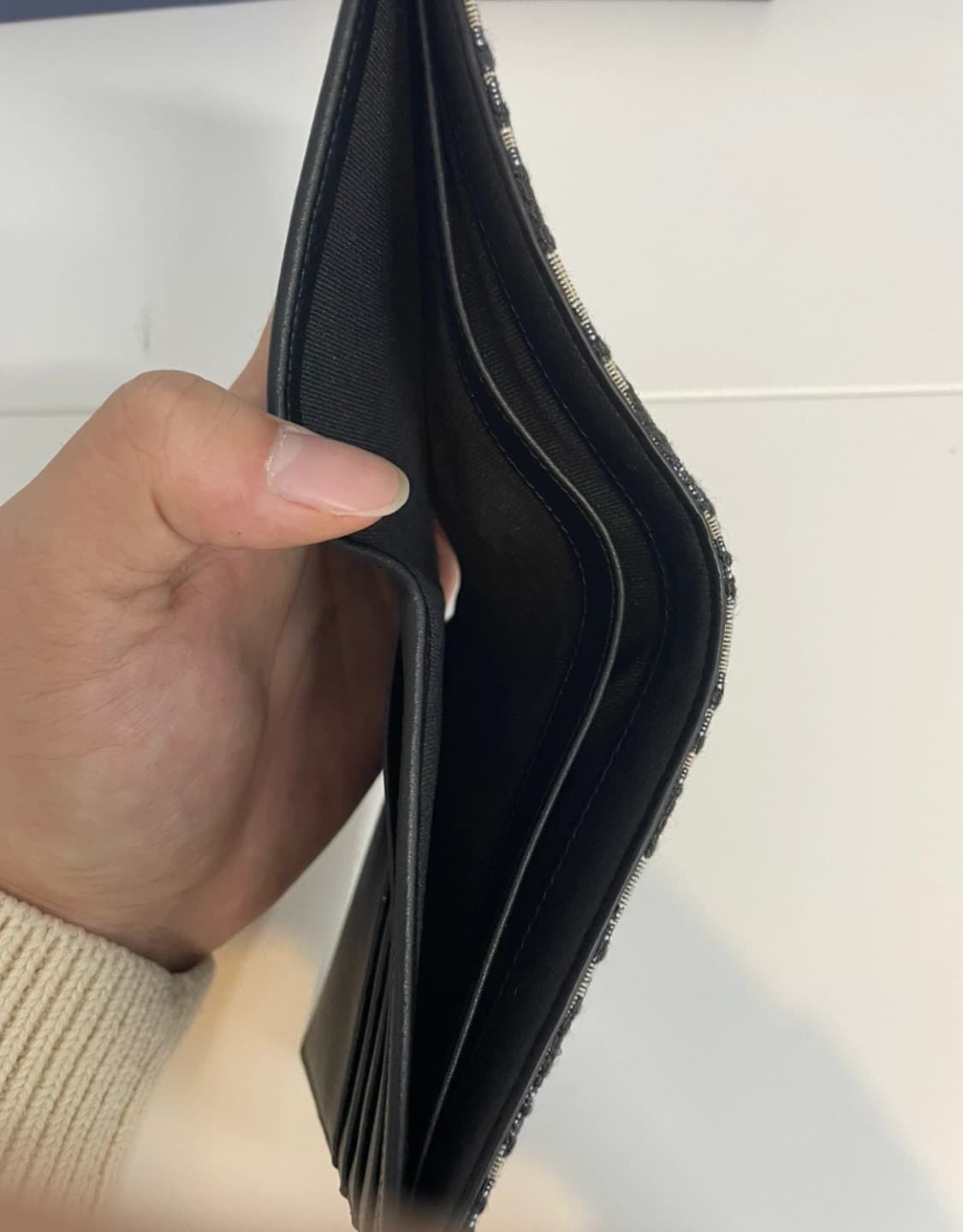 디올 오블리크 반지갑 베이지 상품이미지3