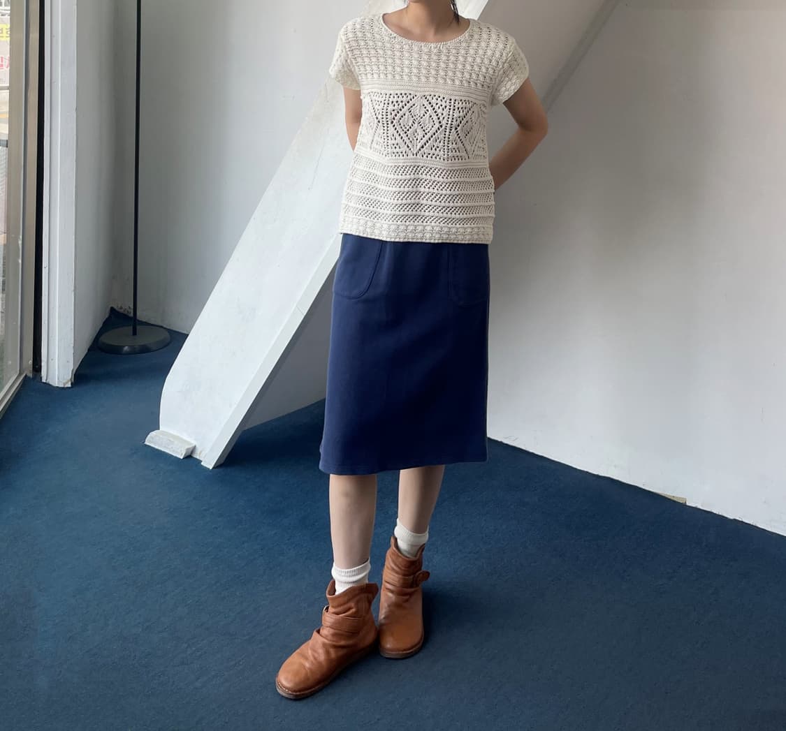 Sweat cotton mid skirt 상품이미지6