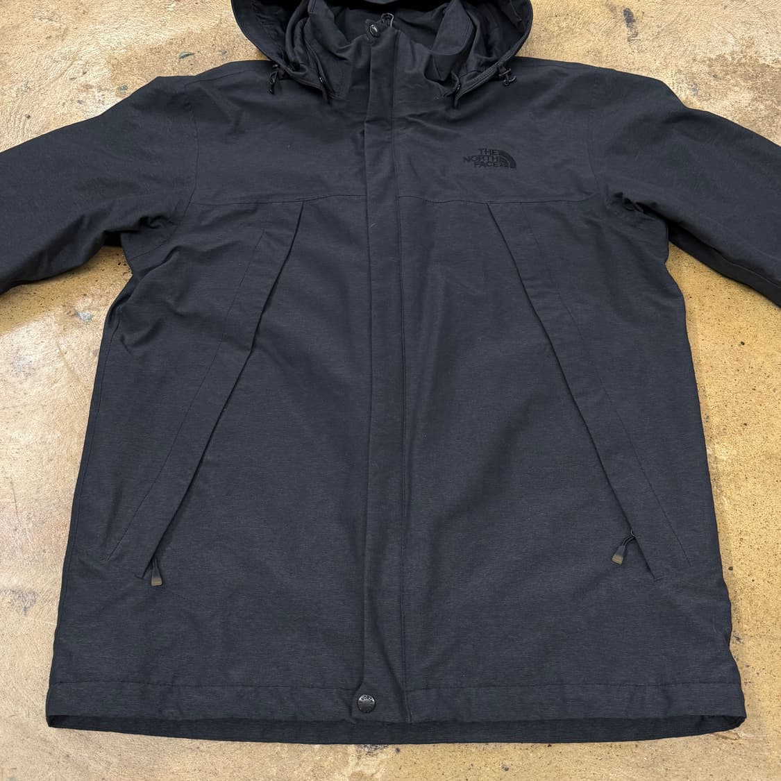 [정품/M] 노스페이스 블랙 바람막이 후드 자켓 b16 상품이미지3