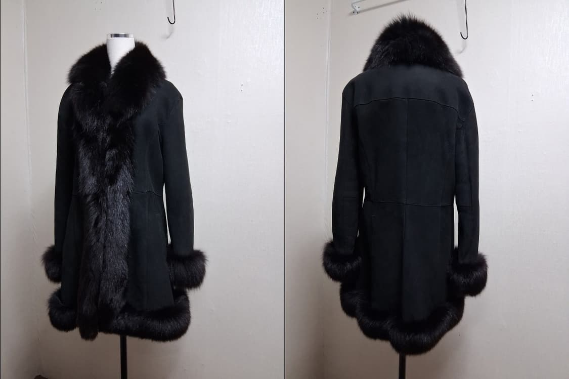 FONTELLI 여성 오리지날 블랙 무스탕 
검정양털무스탕 66 상품이미지3