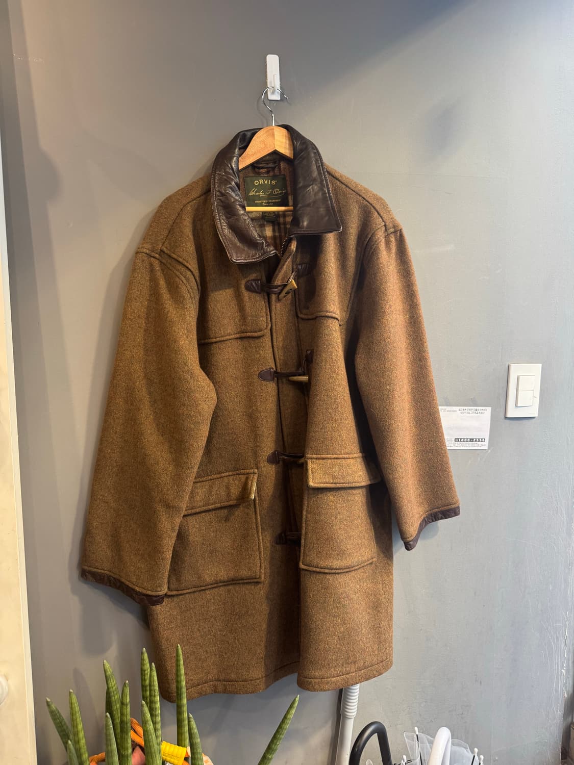 오비스 브라운 더플 코트 상품이미지1