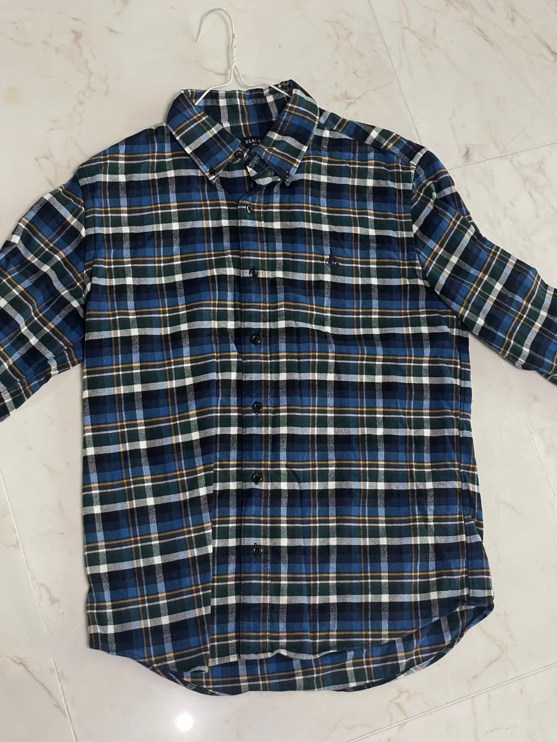 빈폴 체크 남방 셔츠 95사이즈 상품이미지2