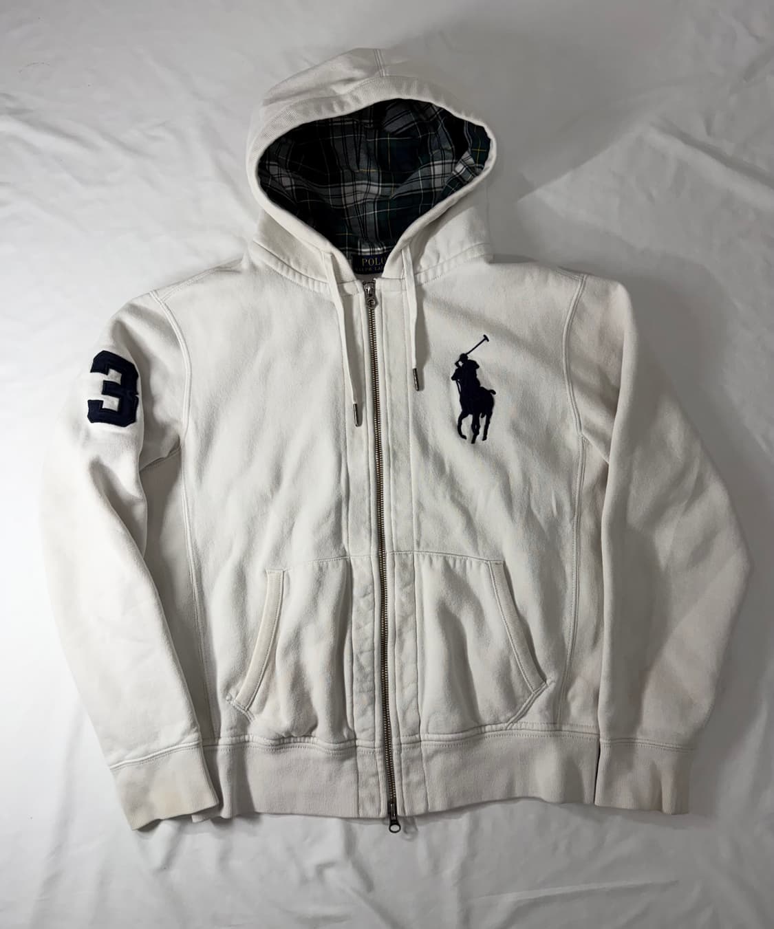 폴로 랄프로렌 빅포니 체크 후드집업 상품이미지1