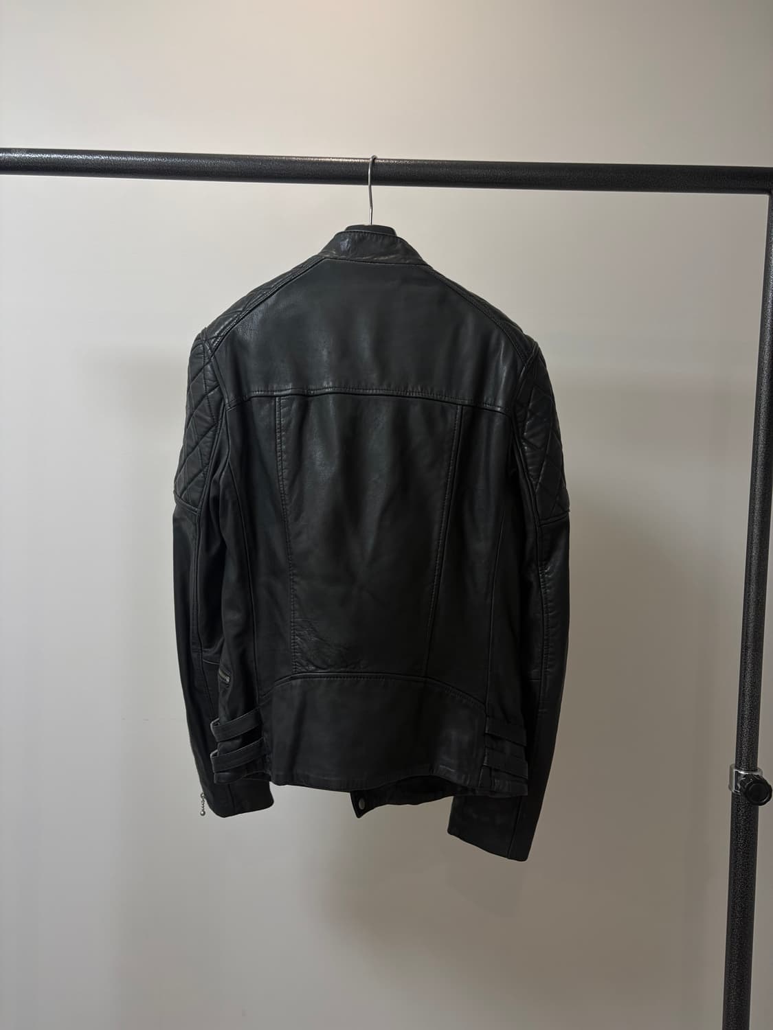 (S) Allsaints 올세인츠 쉽스킨 바이커 라이더 가죽자켓 상품이미지2