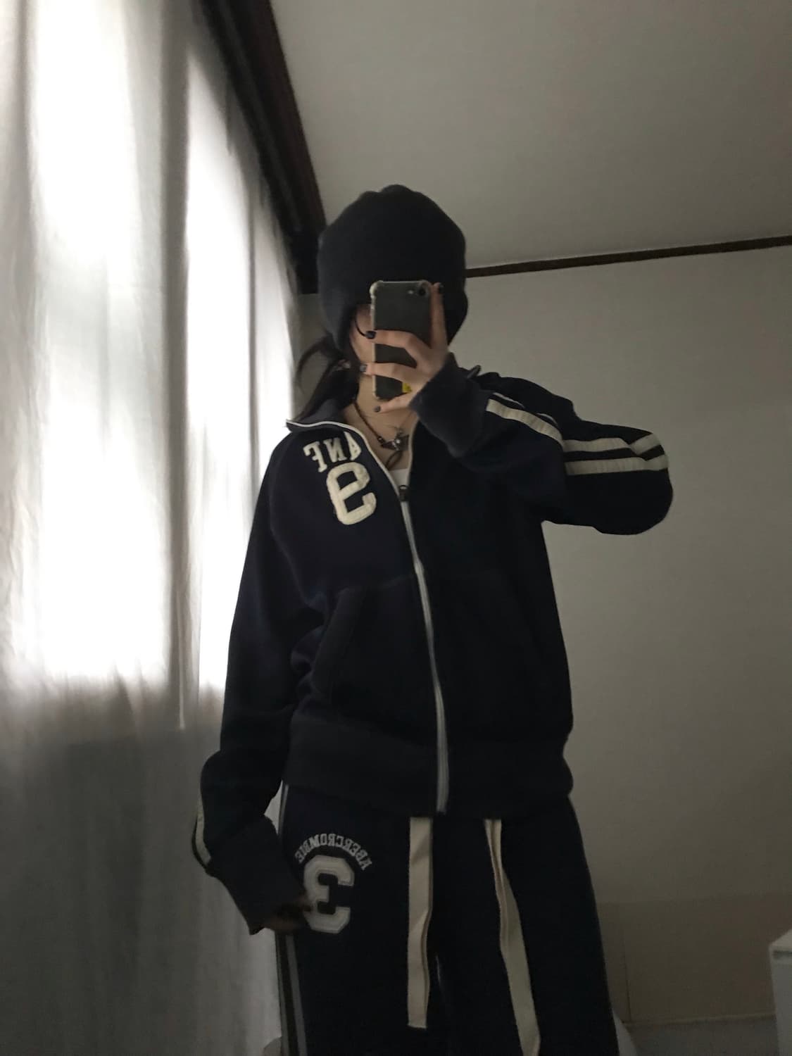 아베크롬비 네이비 트랙 져지 상품이미지5