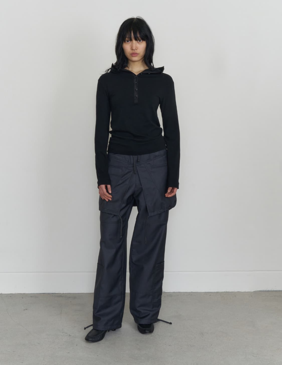 odlyworkshop layered trousers smudge 상품이미지1
