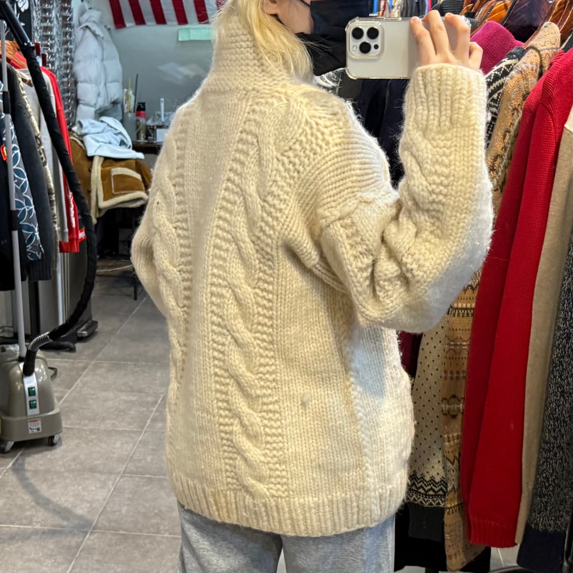 [NO.9] VTG 꽈배기 니트 가디건 상품이미지5