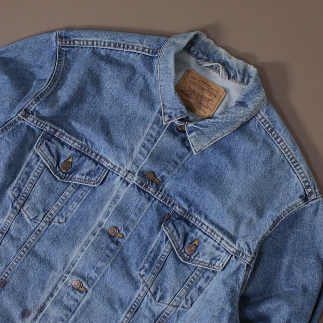 90s Levi’s 리바이스 70507 데님 트러커 자켓 L003 상품이미지3