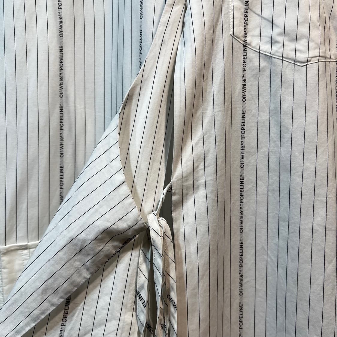 [38] OFF WHITE 오프화이트 핀스트라이프 셔츠 원피스 상품이미지2