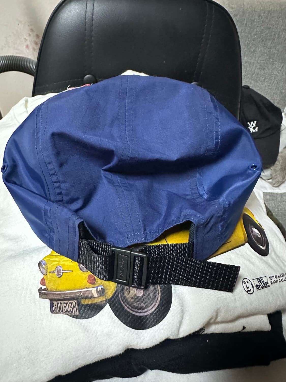 24fw 슈프림 왁스드 립스탑 캠프캡 네이비 상품이미지4