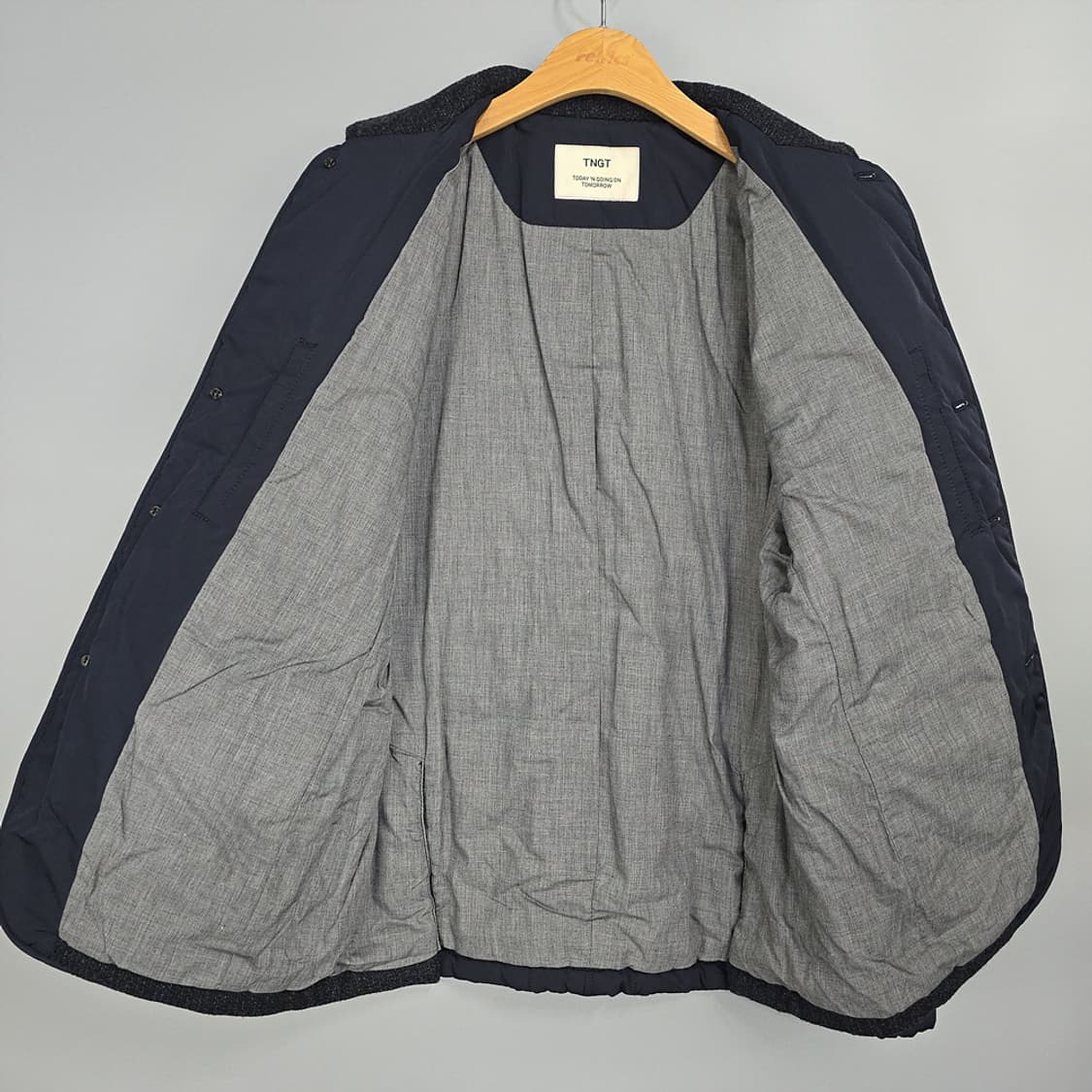 TNGT(티엔지티) 울 혼방 퀼팅 배색 자켓 103 상품이미지5