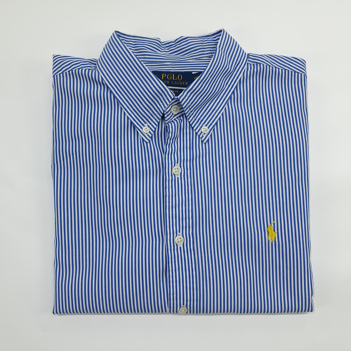 Co507 2XL 폴로 랄프로렌 블루 스트라이프 긴팔 셔츠 남방 상품이미지8