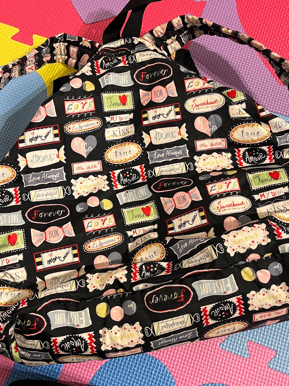 레스포삭 레터링 백팩 🎶 상품이미지5