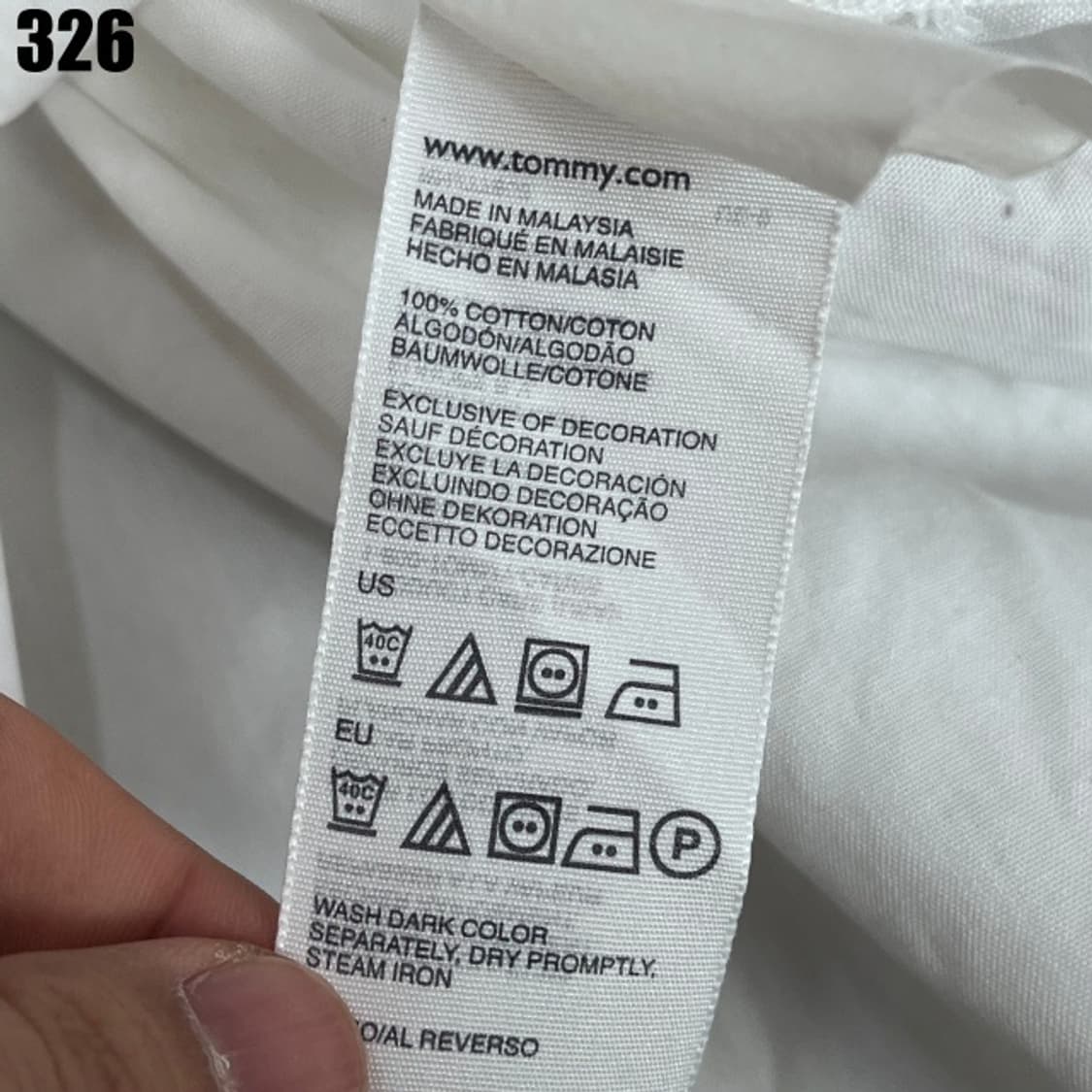 타미힐피거 화이트 긴팔셔츠  상품이미지3