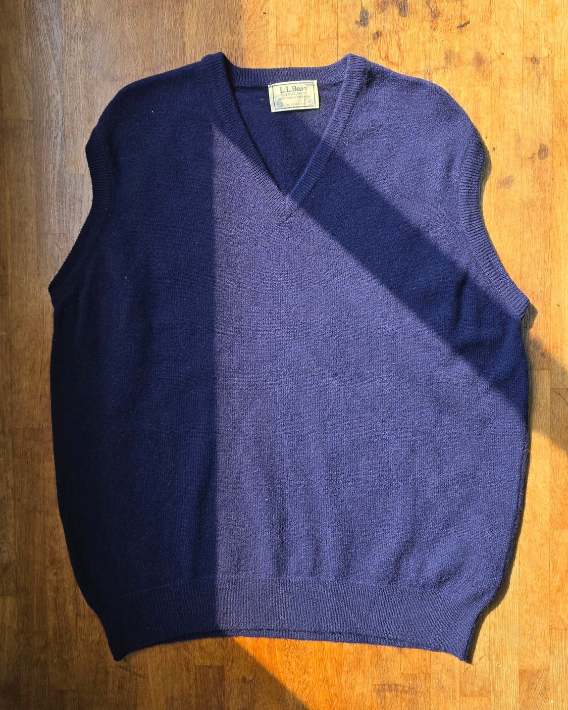 L.L.Bean 엘엘빈 램스울 니트 베스트 조끼 Made In USA 상품이미지1