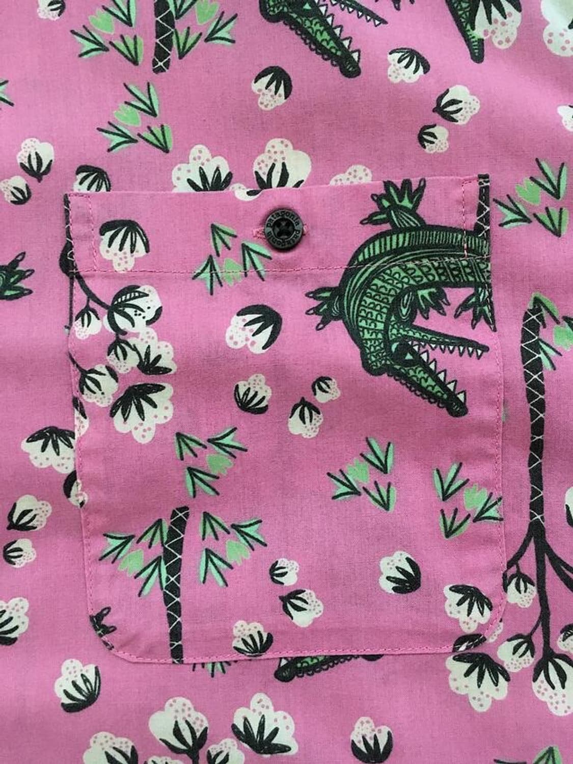 Organic cotton crocodile all-over print 상품이미지4