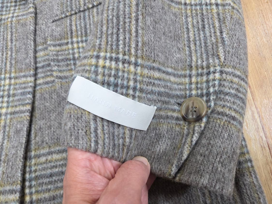 르꼬르망(le cormang) 클래식 체크코트 프리사이즈 새상품 상품이미지8