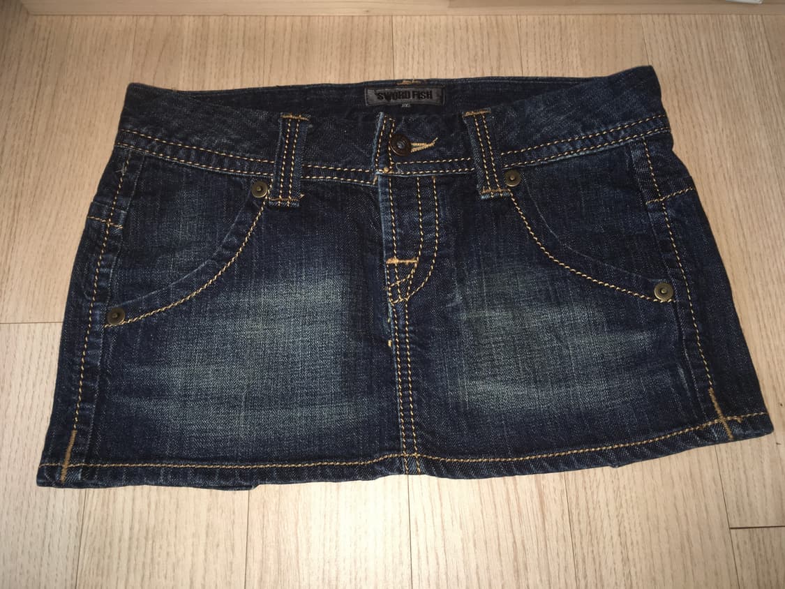 Sword fish 청치마 빈티지 갸루 고스펑크 y2k 상품이미지1