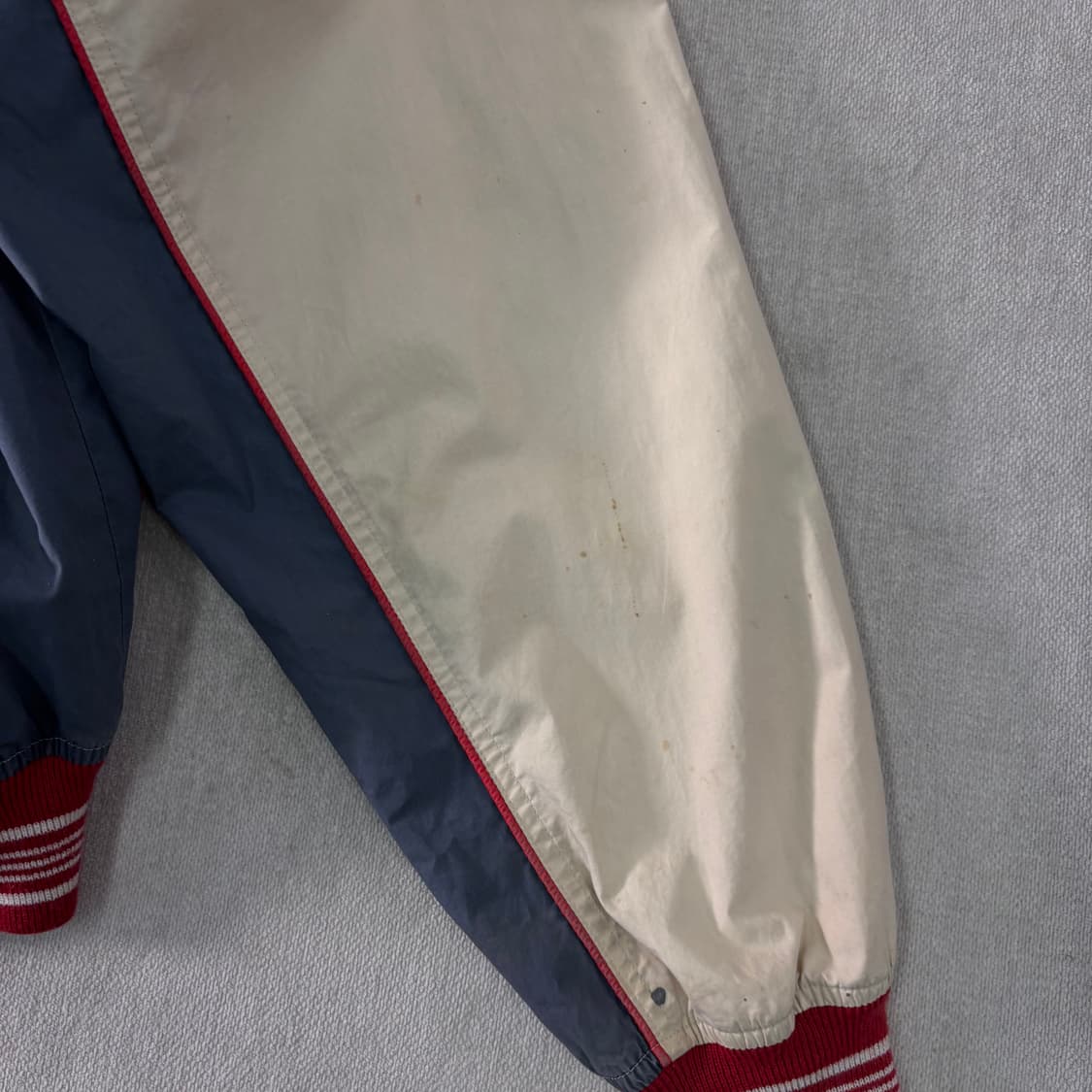 100 80s 아비렉스 가죽카라 코튼 자켓 상품이미지7