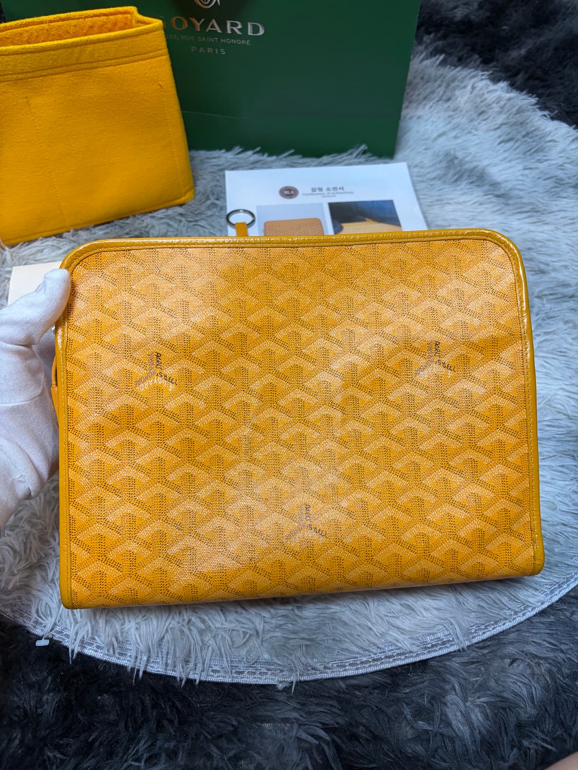 고야드 쥬방스 토일렛백 MM 옐로우 상품이미지3