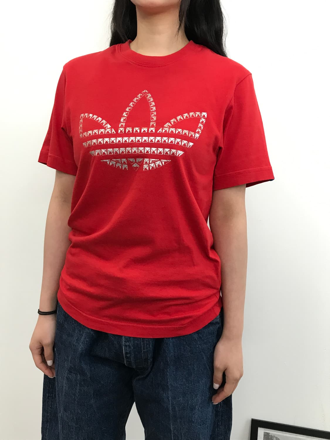 Adidas Red Big Logo T-Shirt 상품이미지4