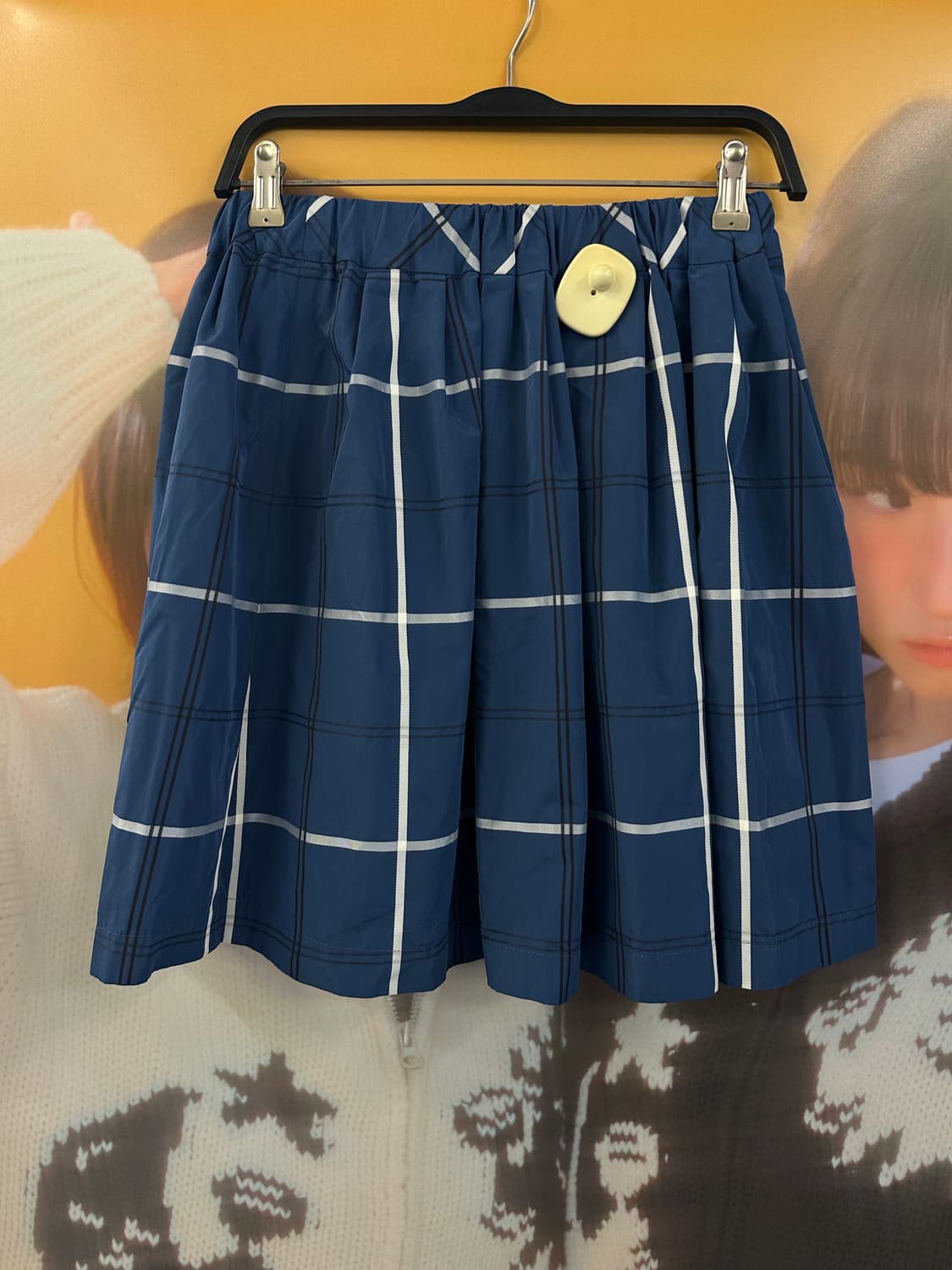 BURBERRY 버버리 블루체크 미디스커트 상품이미지3