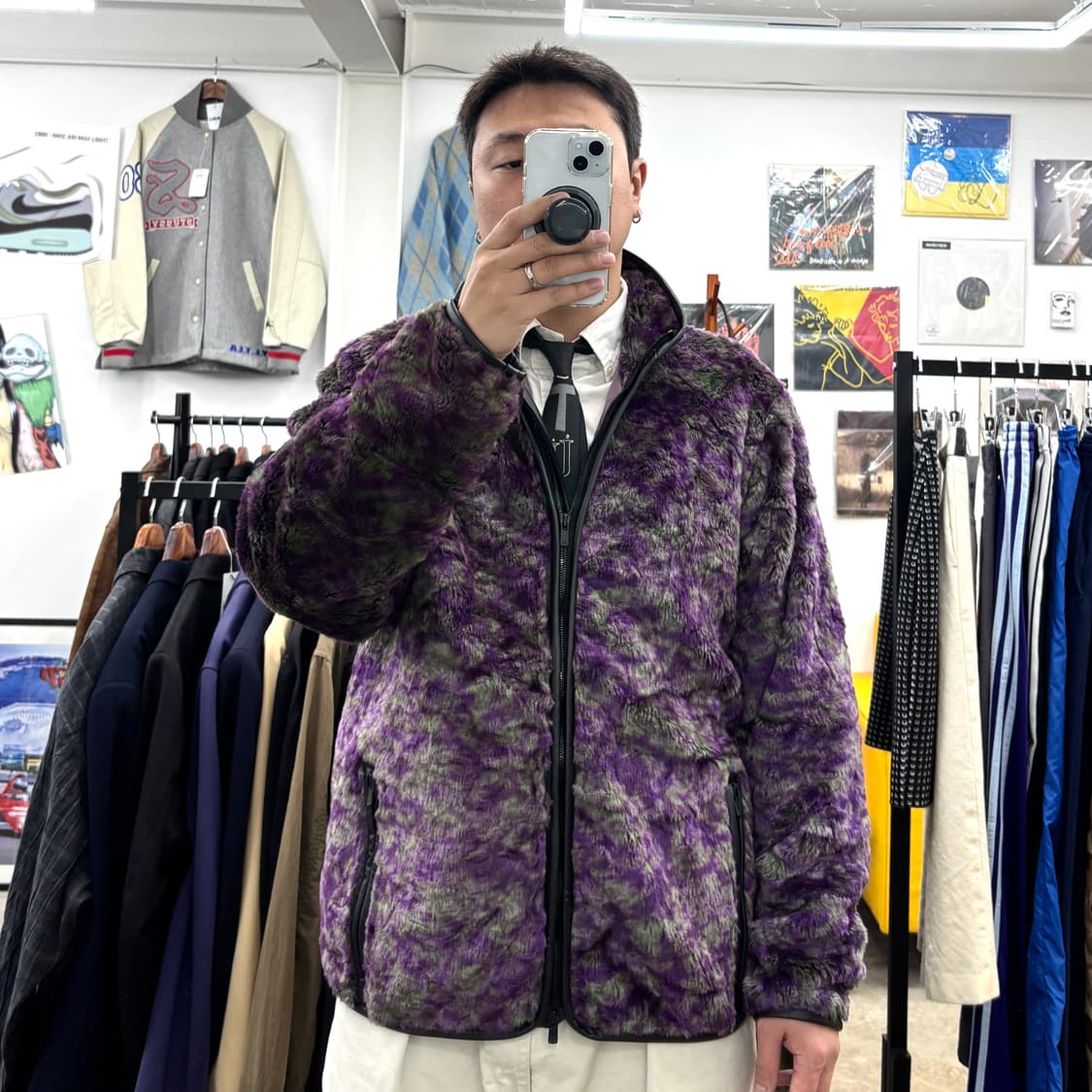 니들스 언 이븐 프린티드 퍼 자켓 상품이미지2