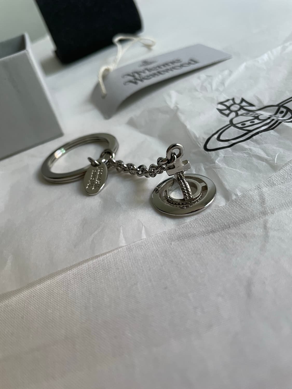 비비안웨스트우드 3D orb 키링 실버 상품이미지1