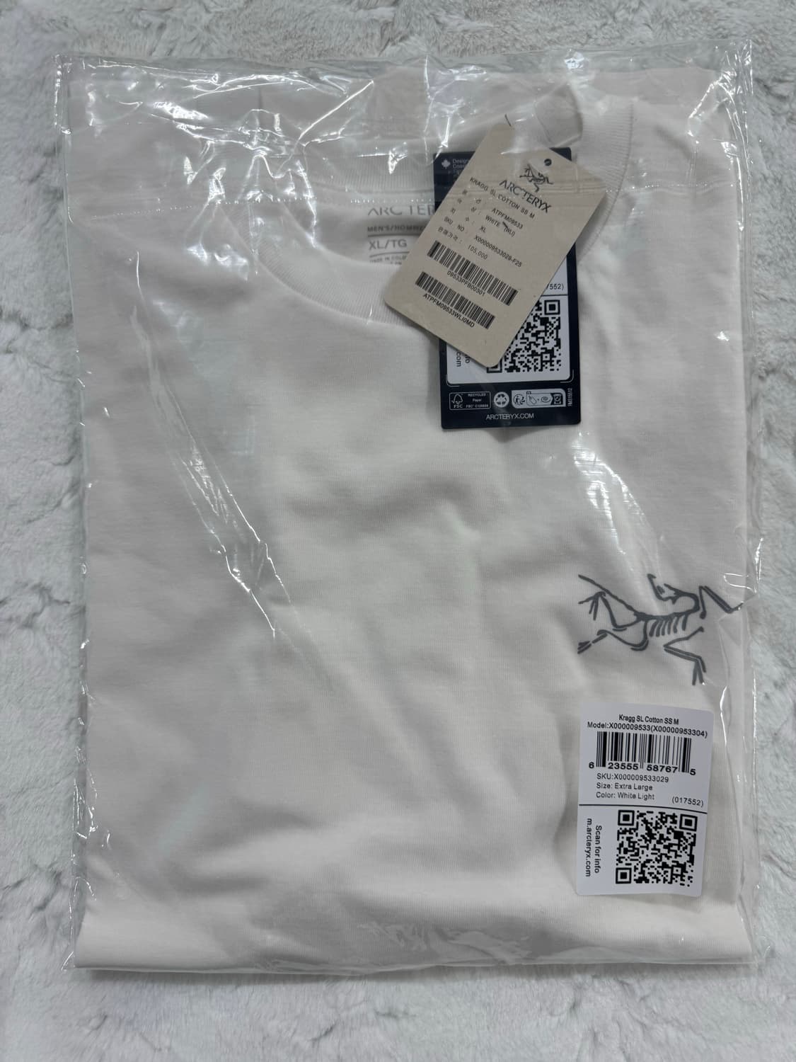 아크테릭스 반팔티 ( 새상품 / 남녀공용 ) QR인증 상품이미지3