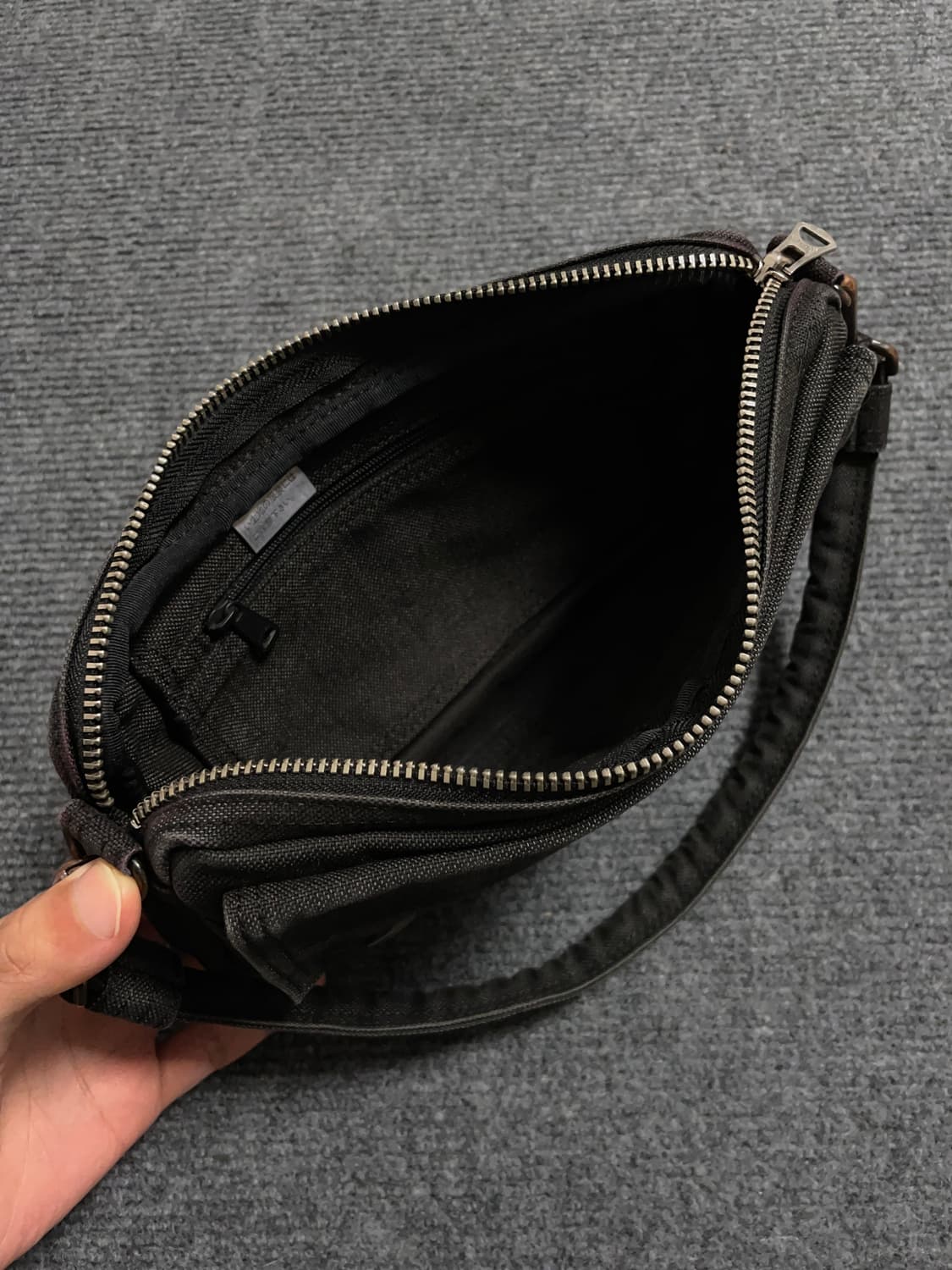 포터 블랙 코튼 핸드백 상품이미지5