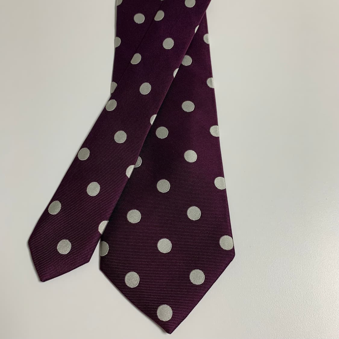 유나이티드 애로우즈 도트넥타이 100실크 최상급 A+등급 8.3cm 상품이미지4