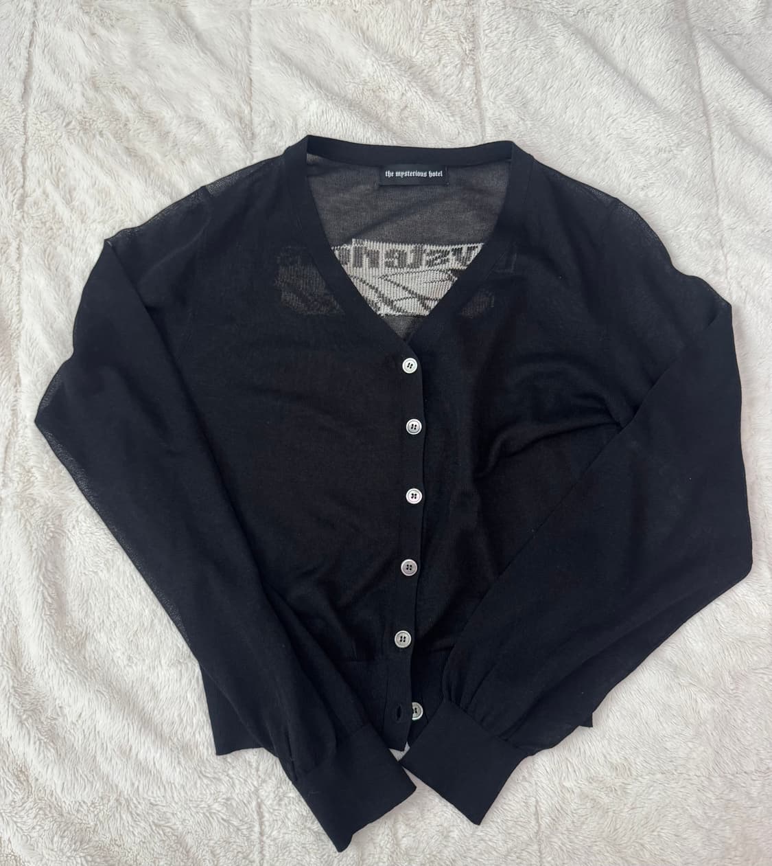 더미스테리어스호텔 시스루 가디건 상품이미지6