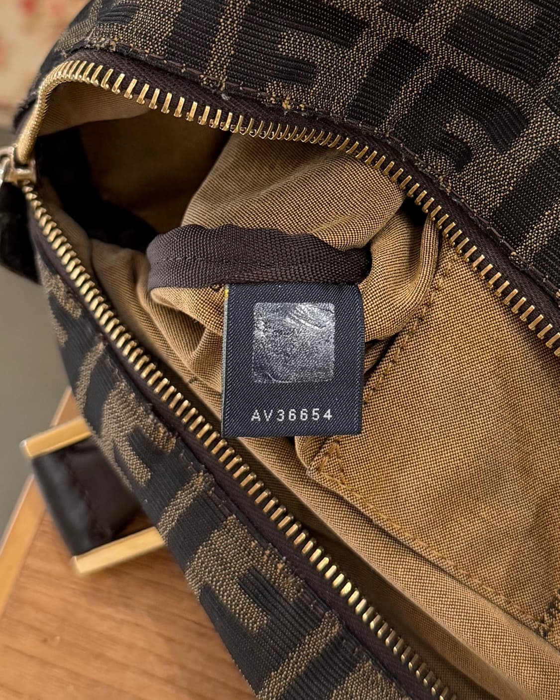 펜디 브라운 주카 캔버스 셰프 보스턴 백 상품이미지8