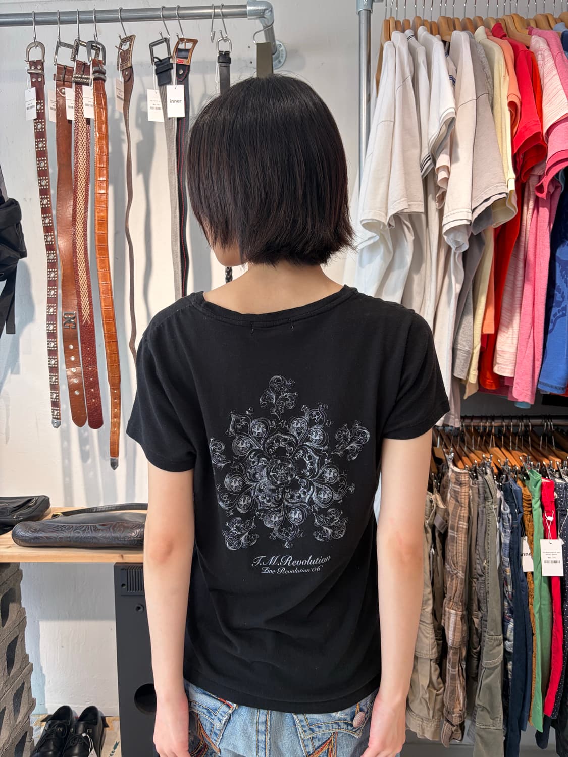 Diesel T.M.Revolution 라이브 투어 블랙 반팔 티셔츠 L 상품이미지4