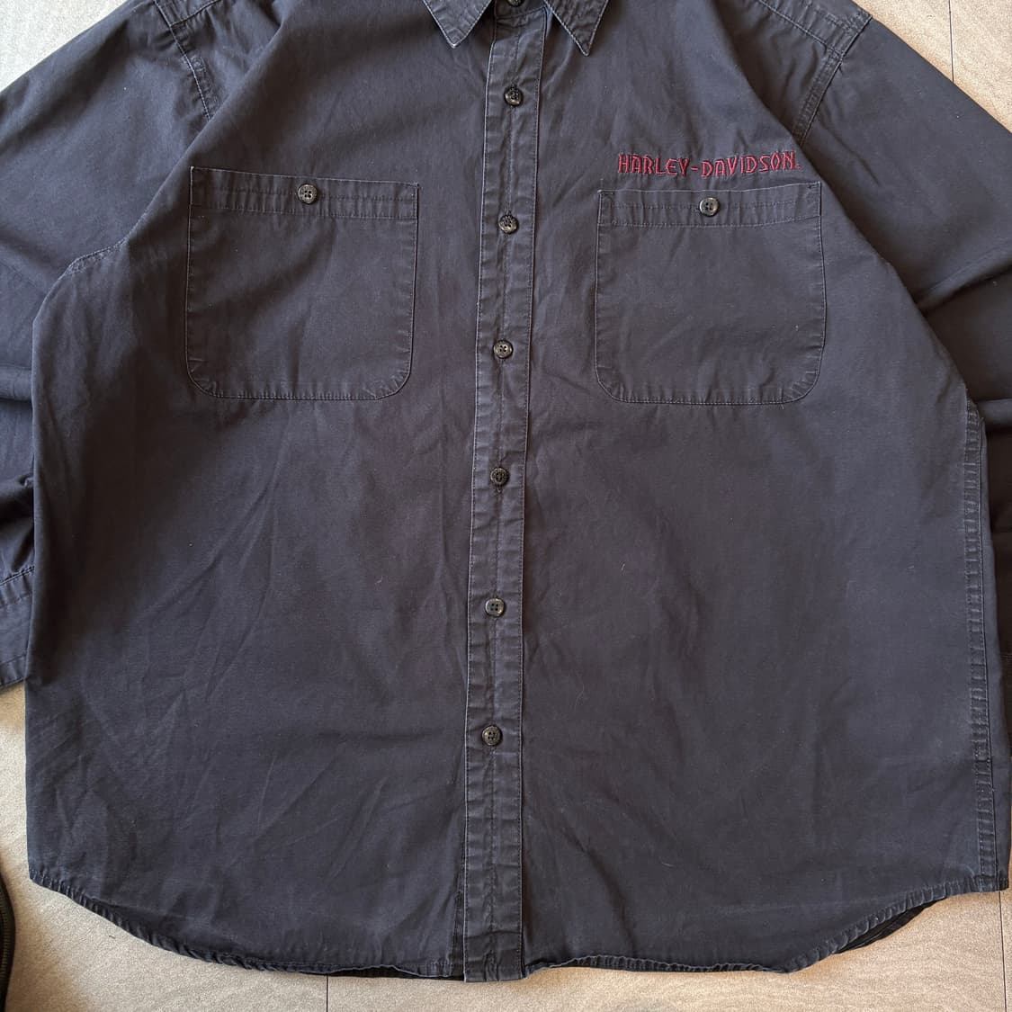 할리데이비슨 정푼 블랙 셔츠 상품이미지5