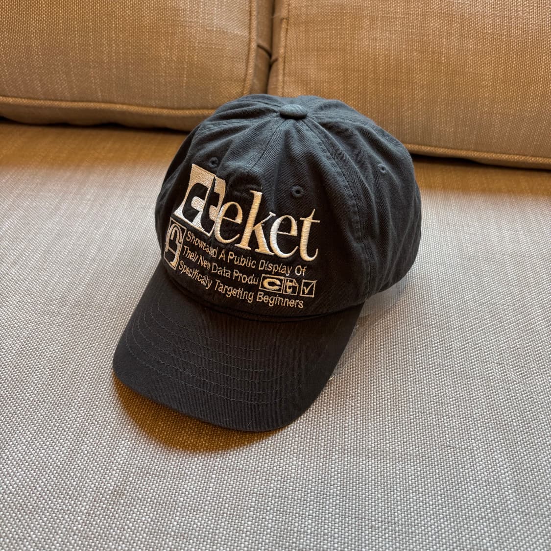 테켓 차콜컬러 볼캡 (남여공용) 상품이미지2