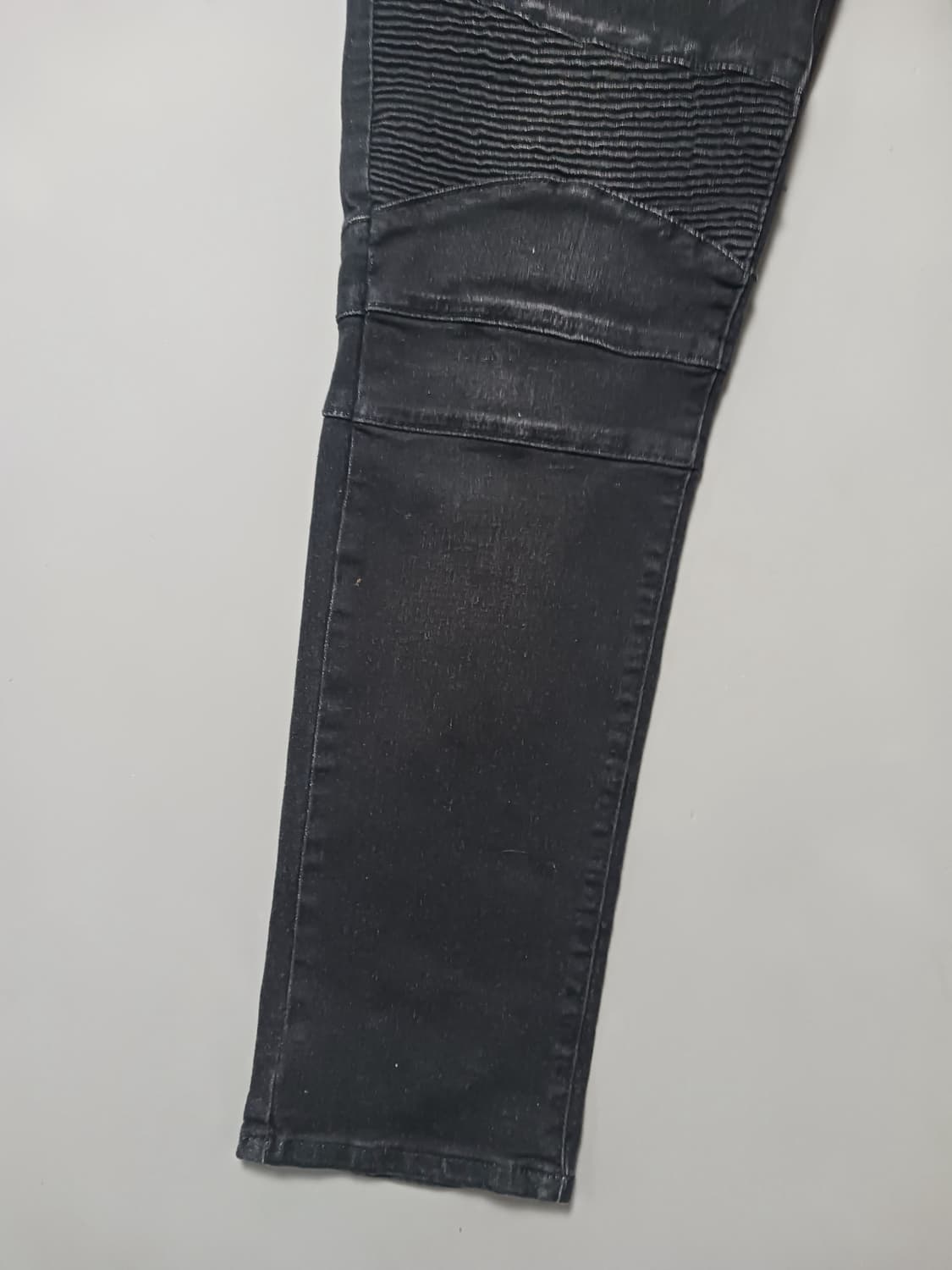 [32] 발망 스크래치 블랙 바이커진 청바지 상품이미지3