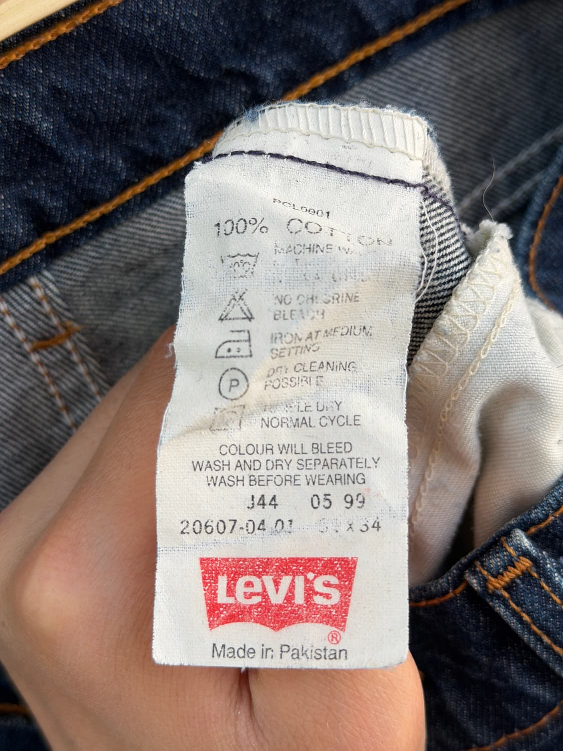 Levis 607 리바이스 90s 오렌지탭 데님 진 31x34 상품이미지6