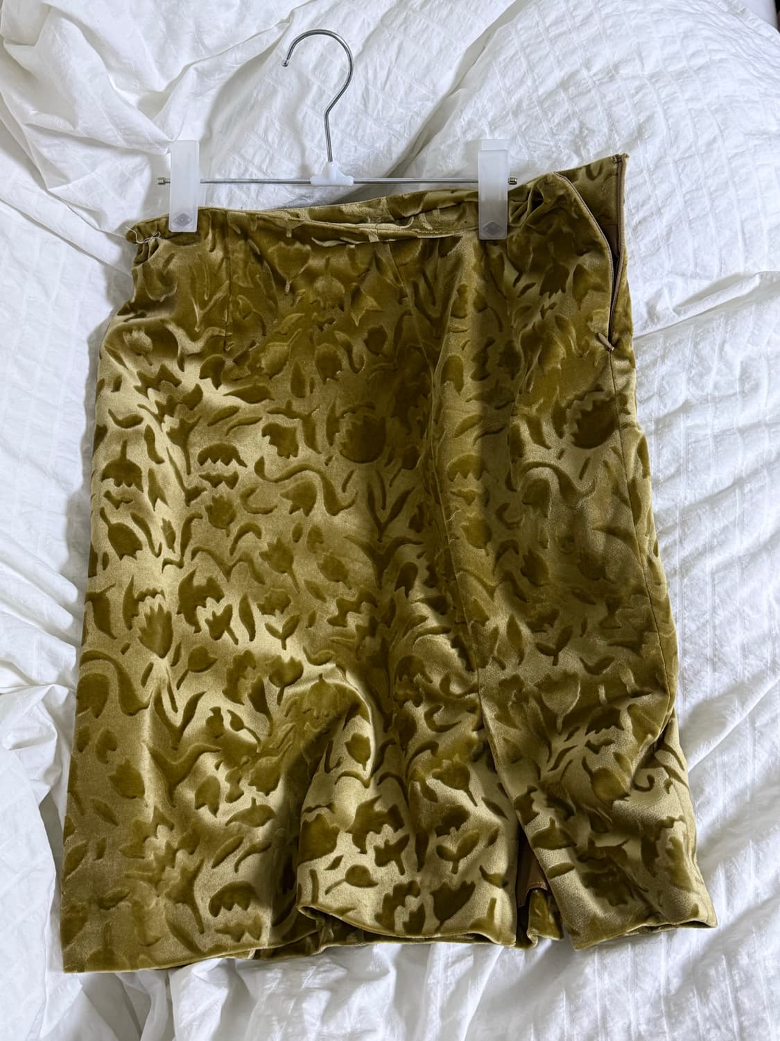 리포스 자카드 벨벳 스커트 상품이미지3