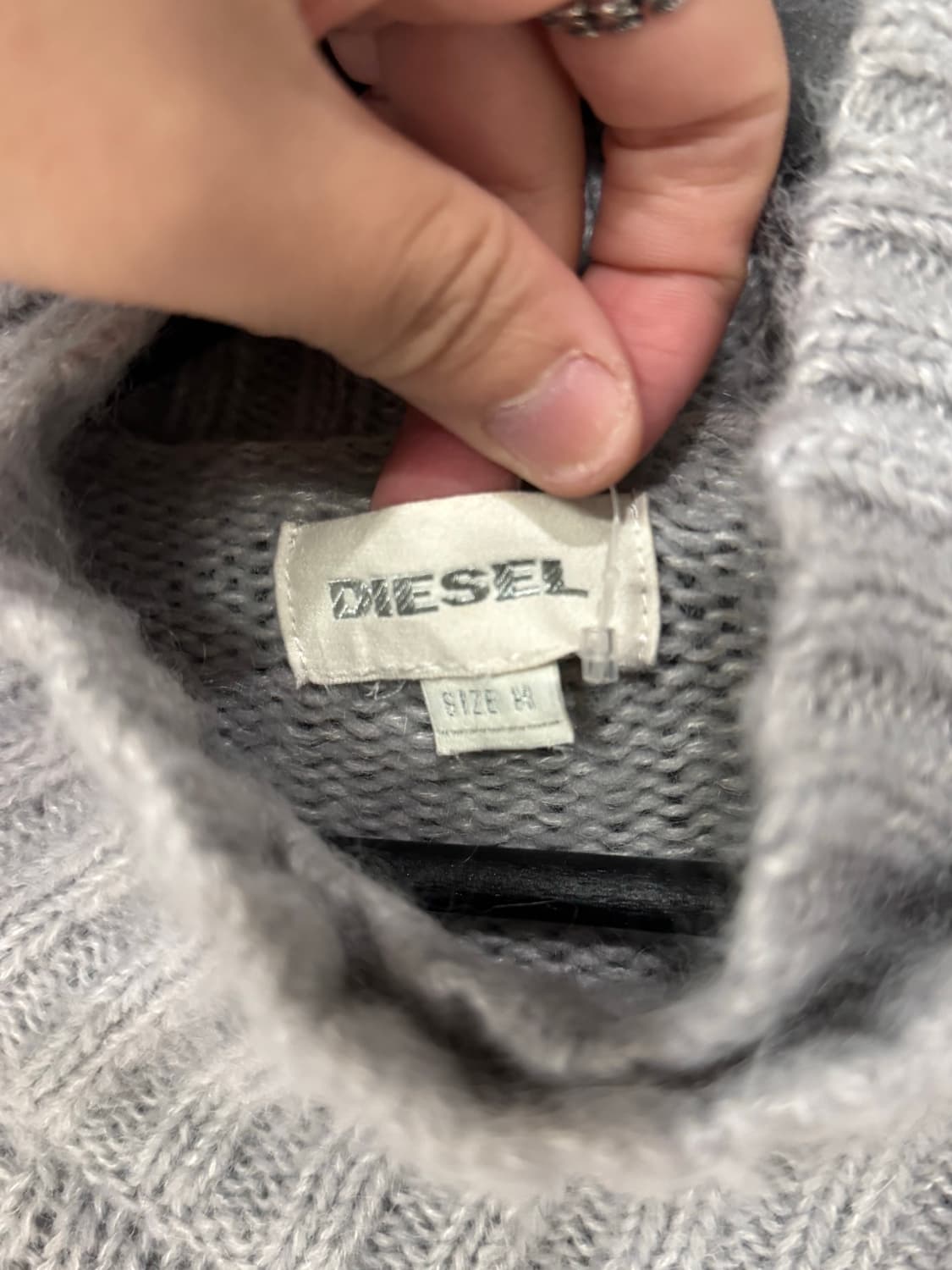 Diesel 디젤 언발란스 버튼업 니트 가디건 상품이미지5