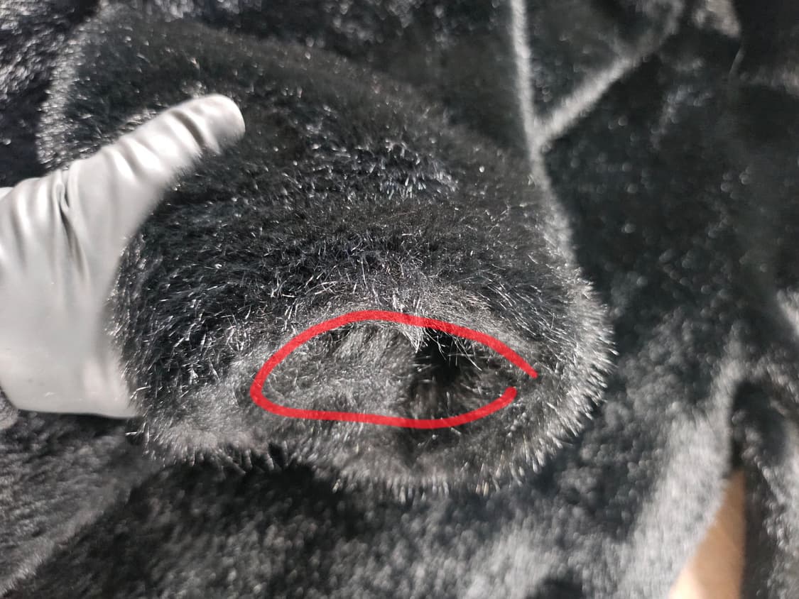 블랙 인조 퍼 코트  L 상품이미지5