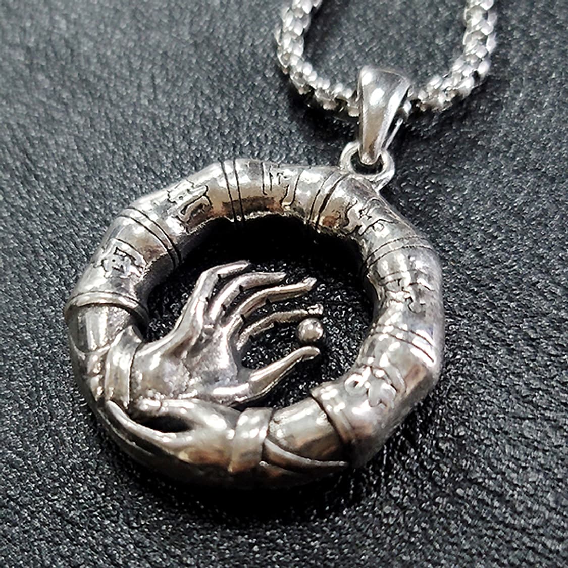 바르타 백동 펜던트 엔틱 선물 부처님 불교 남자 목걸이 상품이미지5