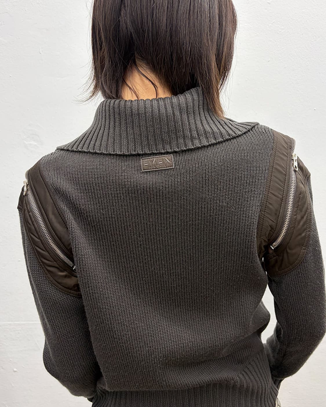 크리지아 디테쳐블 니트 집업 상품이미지5