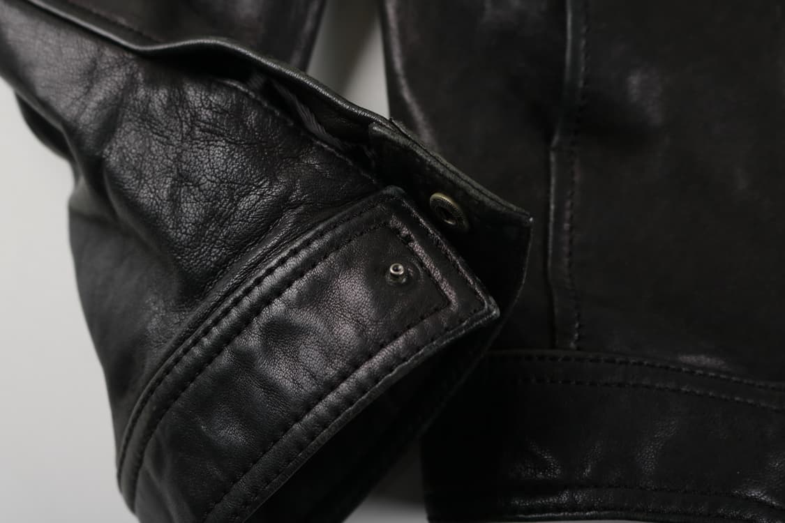 [L] 옴브루노 빈티지 양가죽 라이더 자켓 상품이미지4